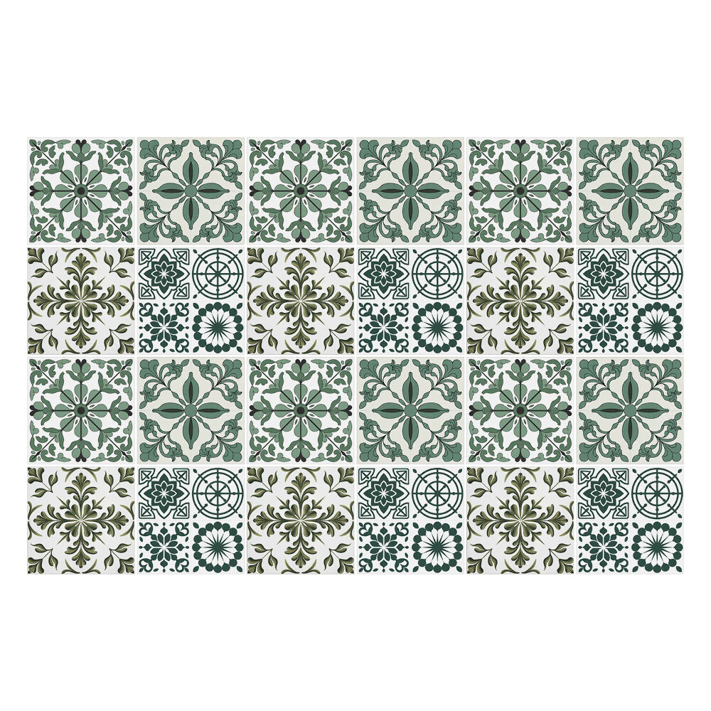 Autocolante gresie Motive florale clasice