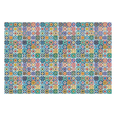 Autocolante pentru gresie Mozaic din plăci colorate