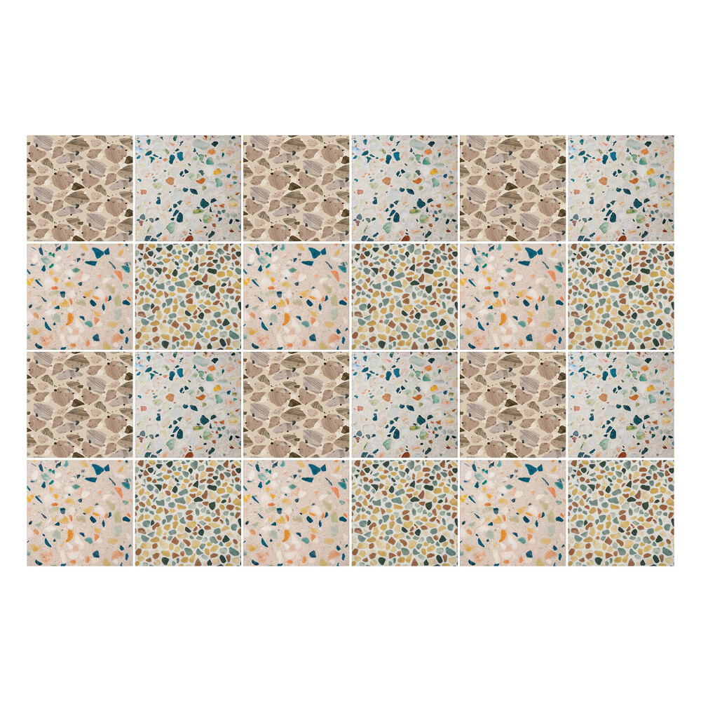 Autocolante pentru gresie Pietre naturale într-un mozaic