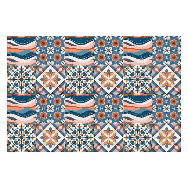 Autocolante gresie si faianta Modele orientale pastelate