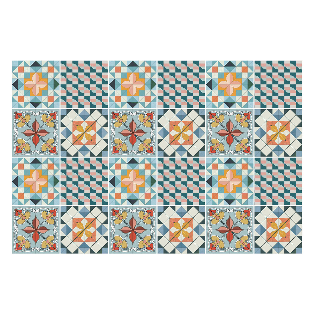 Autocolante gresie Design pastel