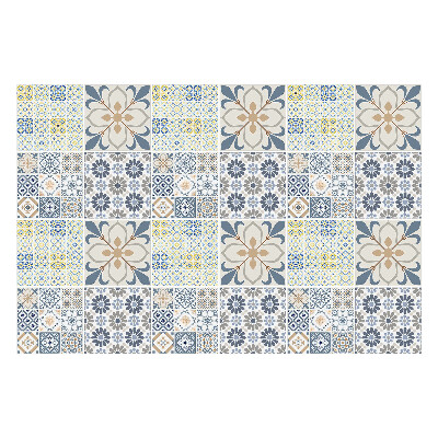 Autocolante pentru gresie Placi florale