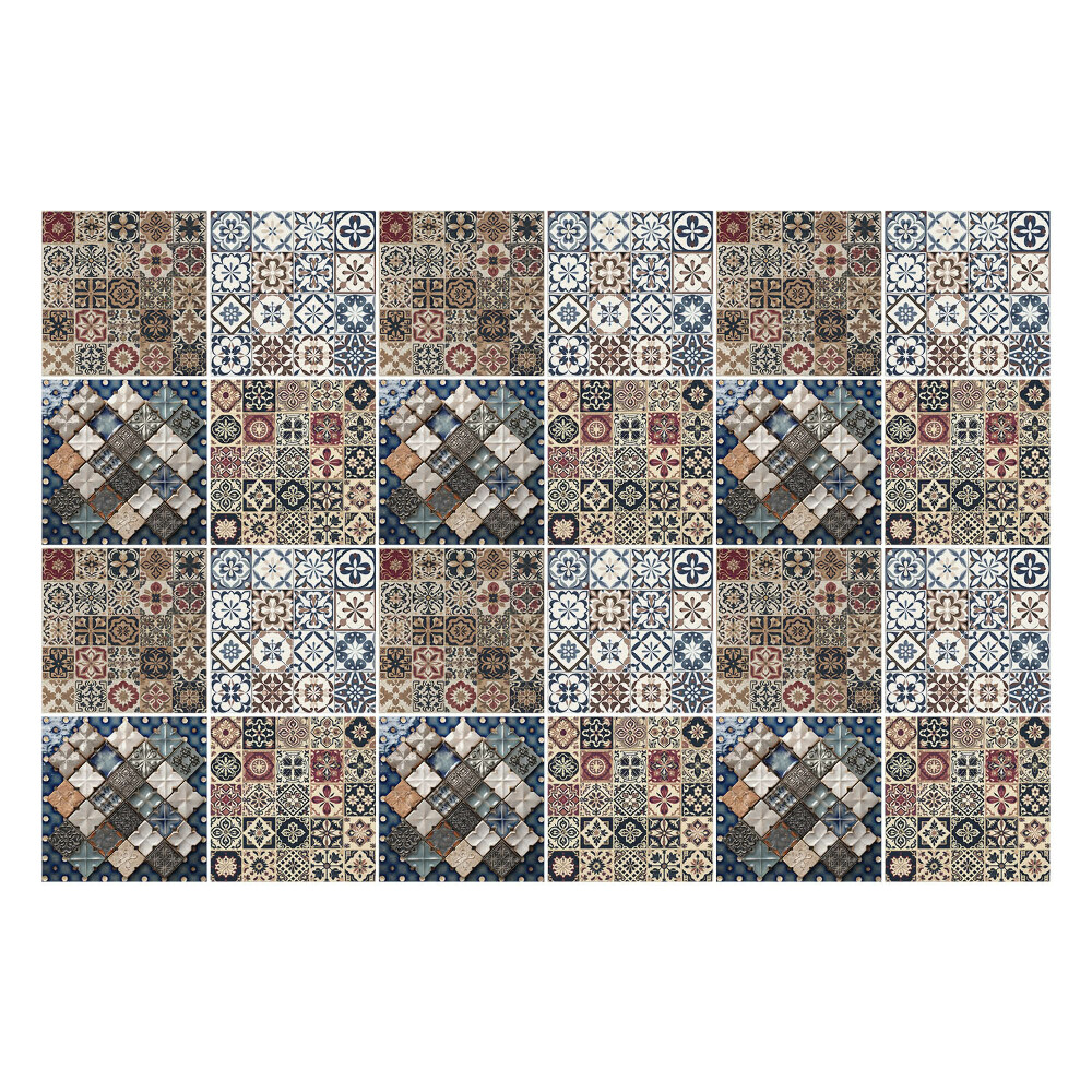 Autocolante pentru gresie Mozaic cu diverse plăci