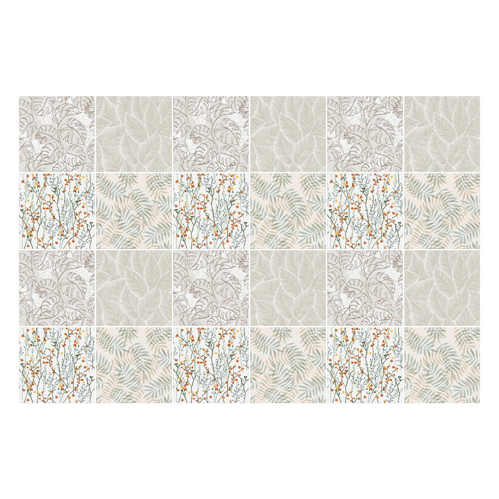 Autocolante gresie Motive de frunze de plante