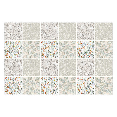 Autocolante gresie Motive de frunze de plante