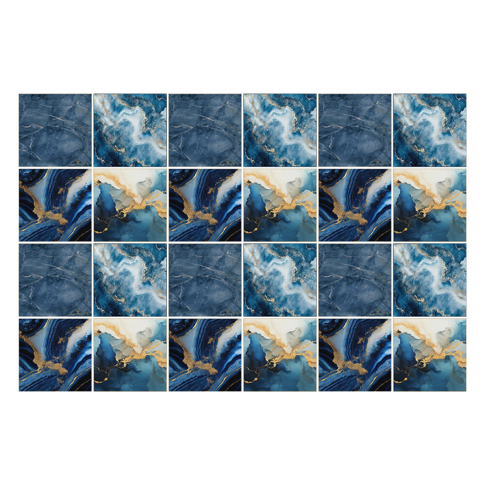 Autocolante gresie si faianta Valuri și dungi abstracte