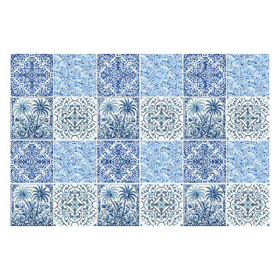 Autocolante pentru gresie Placi cu motive vegetale