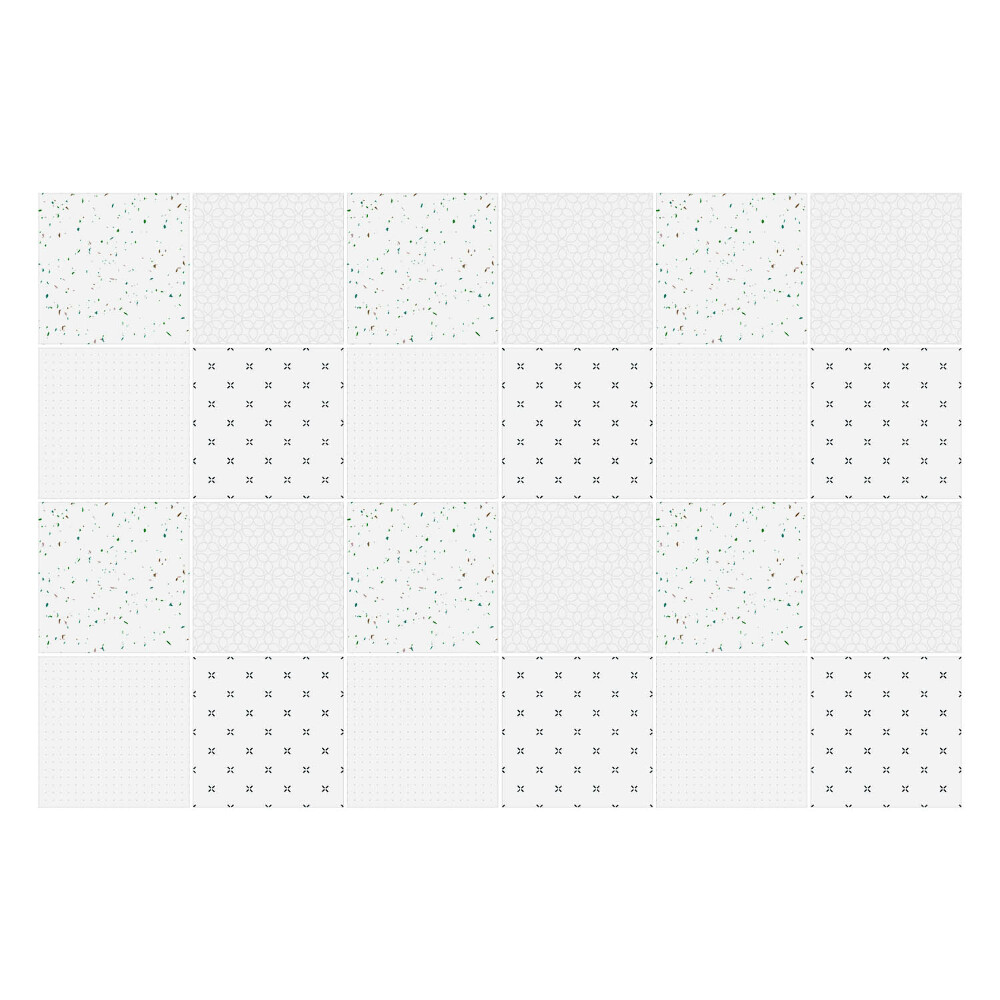 Autocolante gresie Geometrie cu modele fine