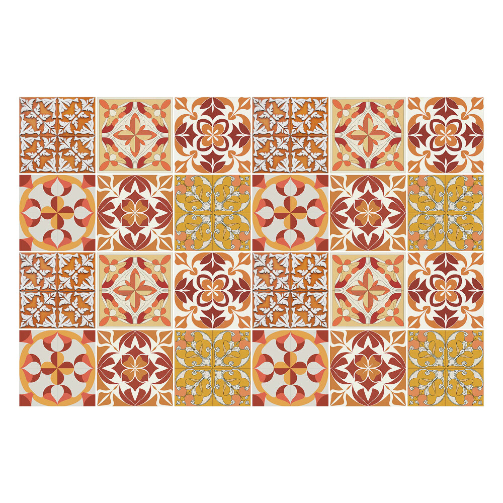 Autocolante gresie si faianta Motive florale în mozaic