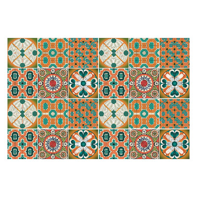 Autocolante pentru gresie Compoziție retro vintage