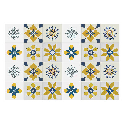 Autocolante pentru gresie Set mandala si flori