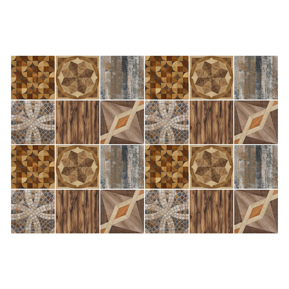 Autocolante gresie si faianta Mozaic din lemn