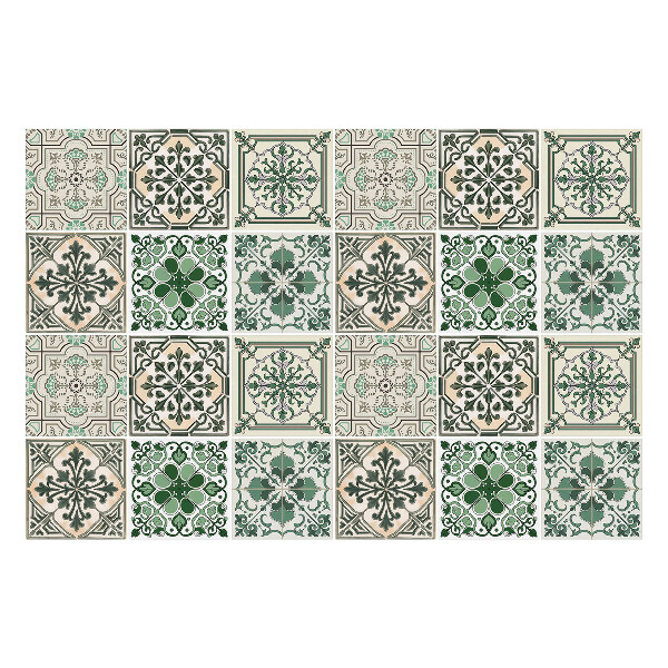 Autocolante gresie si faianta Ornamente florale elegante