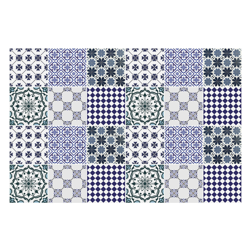 Autocolante gresie si faianta Motive florale geometrice