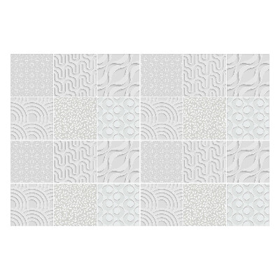 Autocolante pentru gresie Valuri și forme abstracte