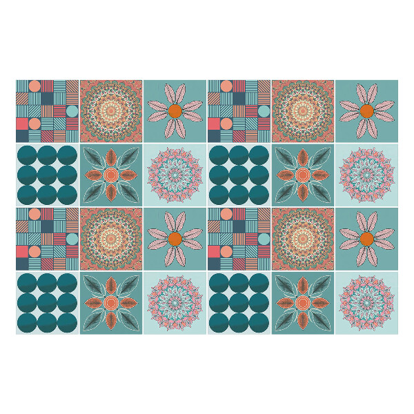 Autocolante gresie Motive florale și geometrice