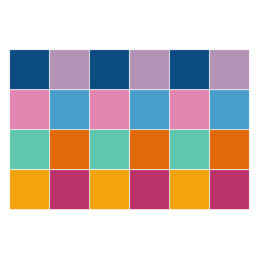 Autocolante gresie Mozaic pastel neted