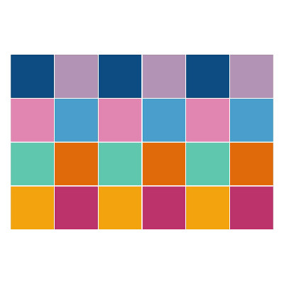 Autocolante gresie Mozaic pastel neted