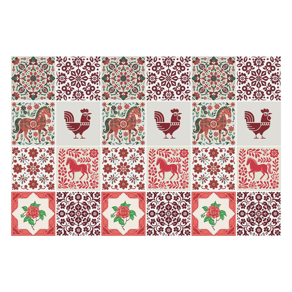 Autocolante gresie Motive populare tradiționale