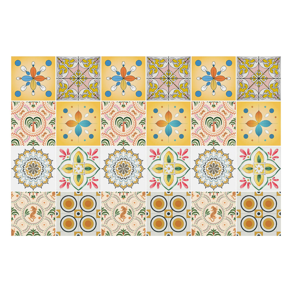 Autocolante gresie Design tropical