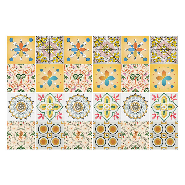 Autocolante gresie Design tropical