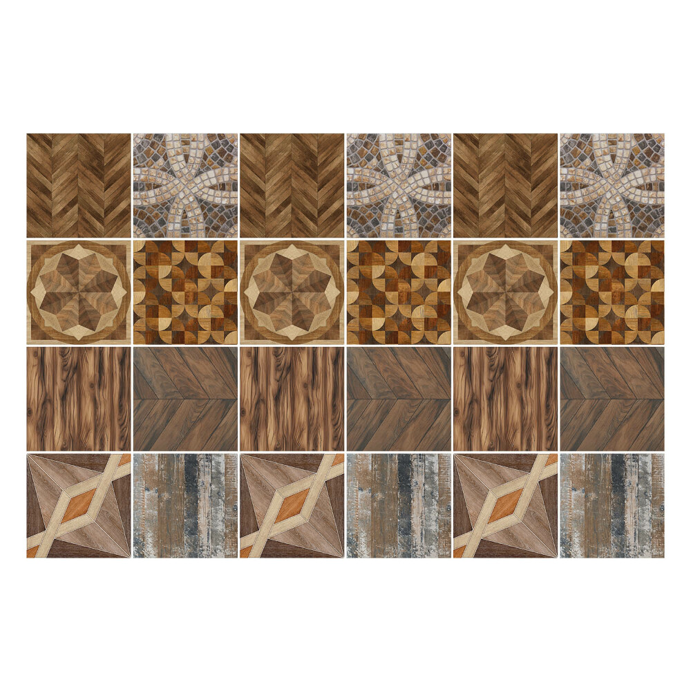 Autocolante gresie Mozaic din lemn