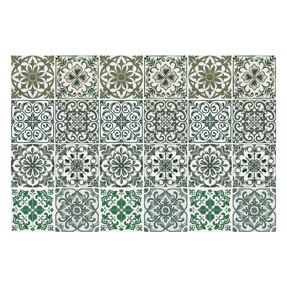 Autocolante pentru gresie Motive florale în aranjament