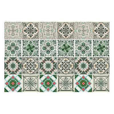 Autocolante gresie Motive florale orientale