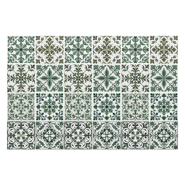 Autocolante pentru gresie Ornamente florale clasice
