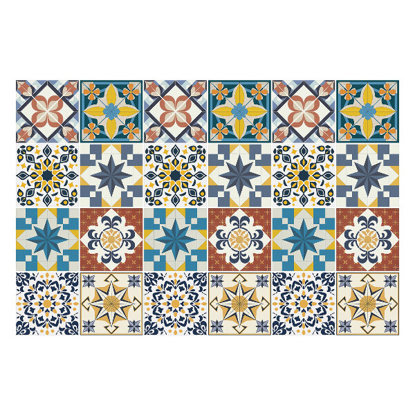 Autocolante gresie si faianta Compoziția de stele și modele