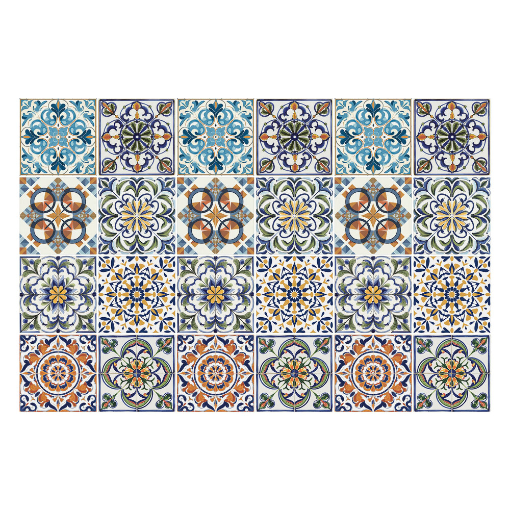 Autocolante gresie Motive florale și geometrice