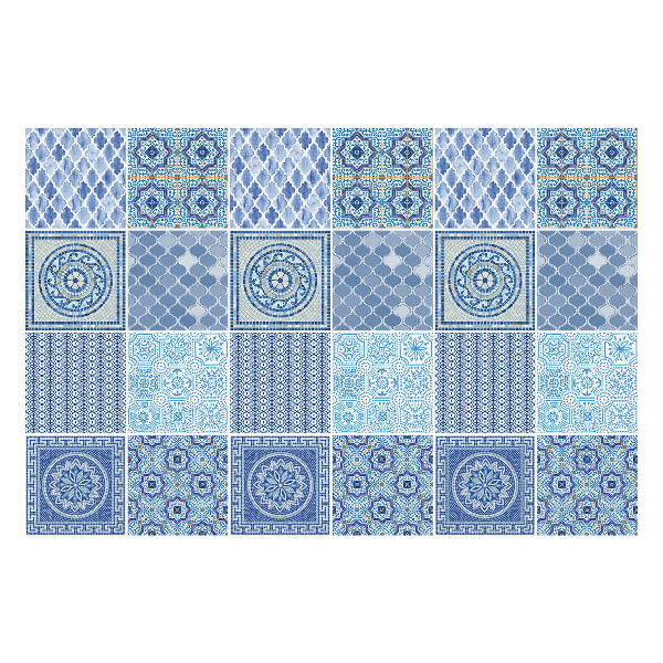 Autocolante pentru gresie Mozaic geometric