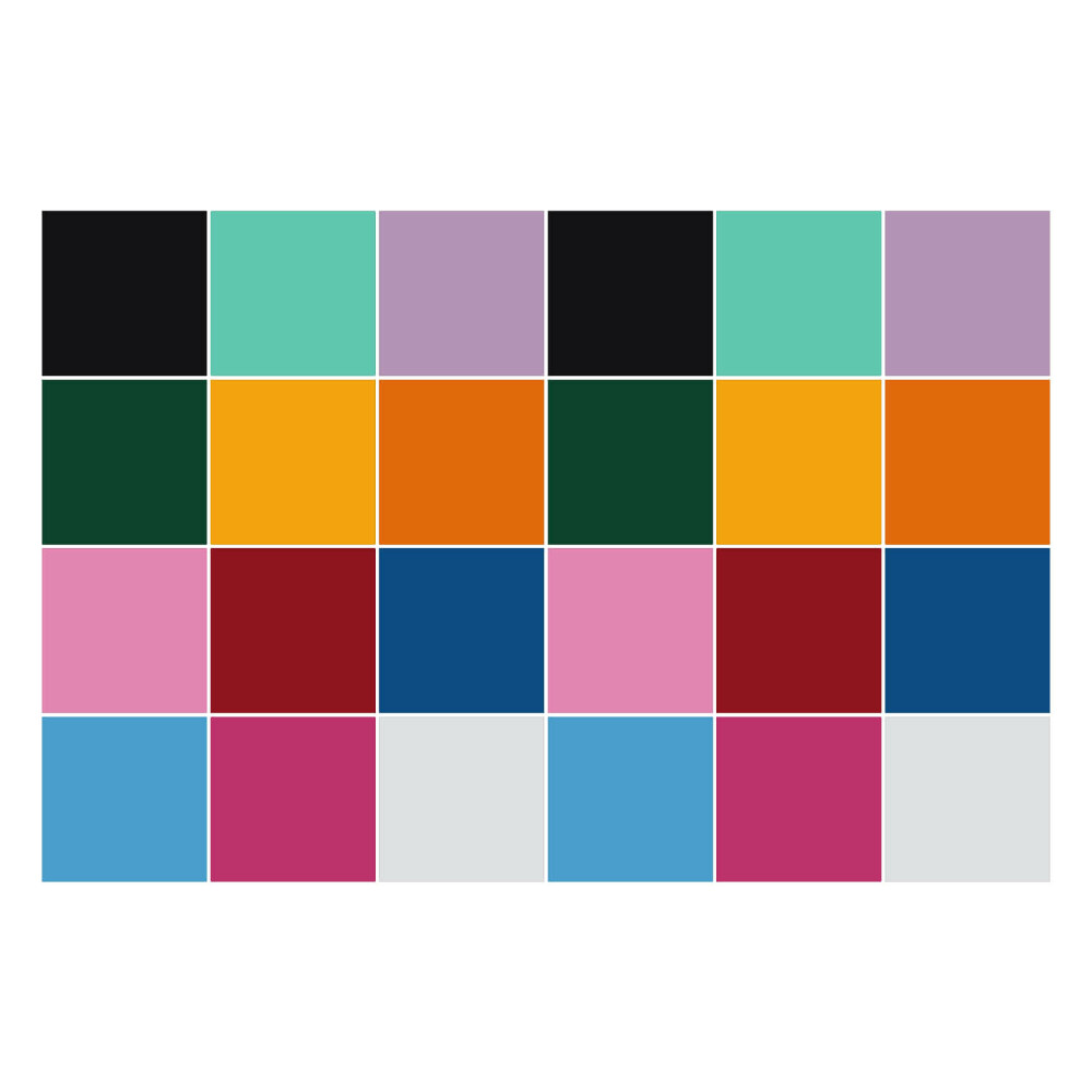 Autocolante gresie si faianta Placi netede multicolore