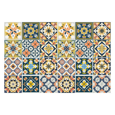 Autocolante gresie si faianta Motive florale în aranjament