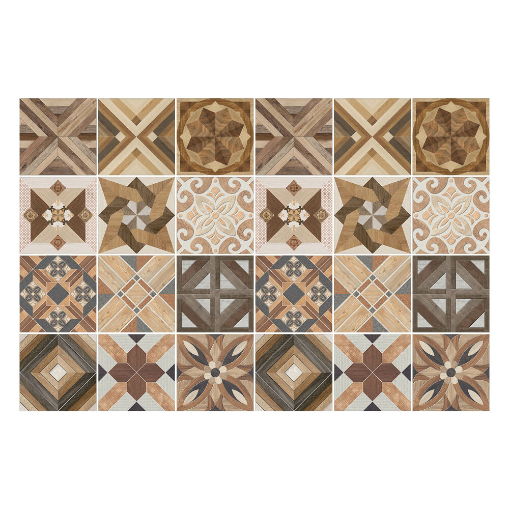 Autocolante gresie Forme de lemn