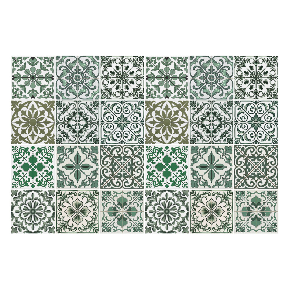 Autocolante gresie Motive clasice de plante