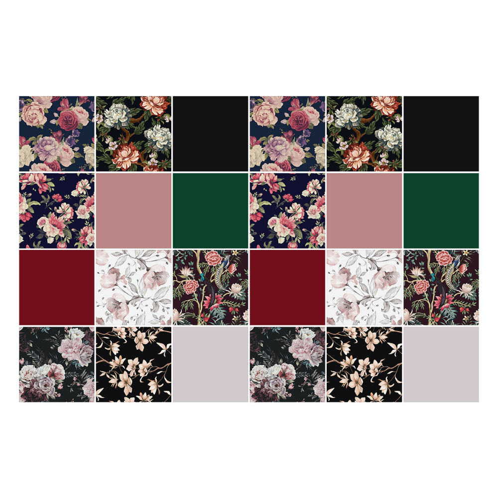 Autocolante gresie Compoziții florale