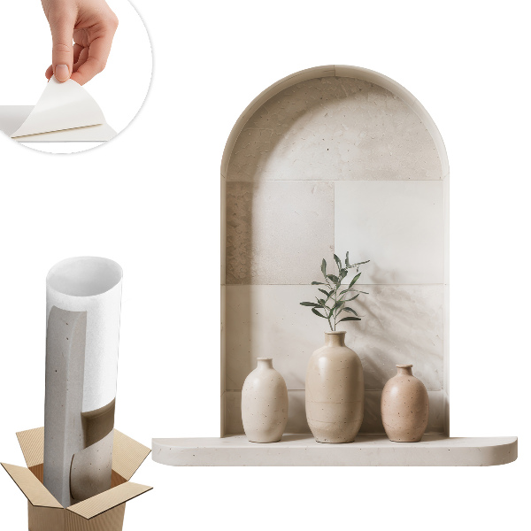 Abțibild de perete 3d 91x100 Vaze ceramice