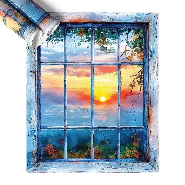 Fototapet fereastră 3d 49x60 Fereastra de Vest