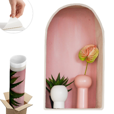 Abțibild perete 3d 35x60 Vegetație subtilă