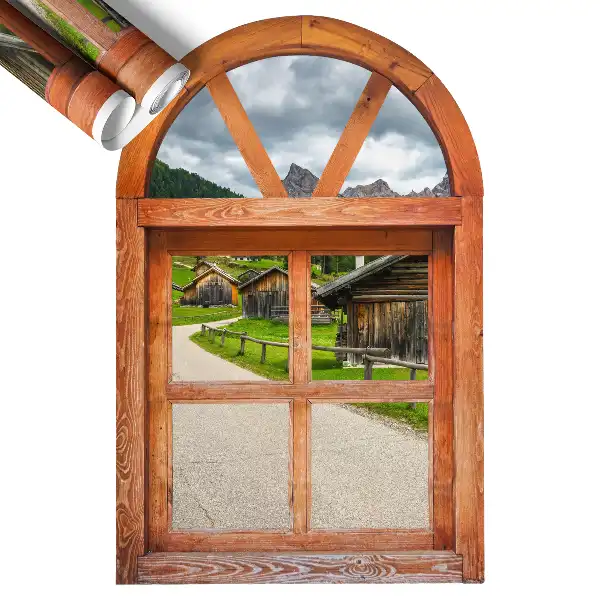 Fototapet fereastră 3d 39x60 Vederi la ferestre