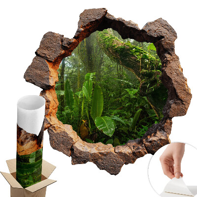 Sticker gaură 3D 60x60 Minunea verde