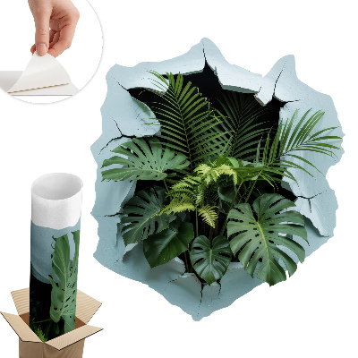 Sticker gaură 3D 54x60 Explozie la o plantă