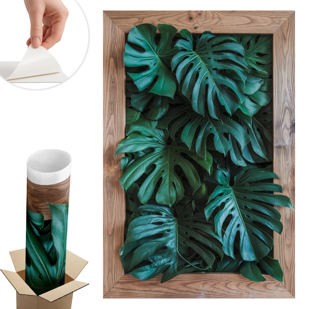 Abțibild perete 3d 40x60 Compoziție verde