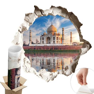 Sticker gaură 3D 60x57 Un monument exotic