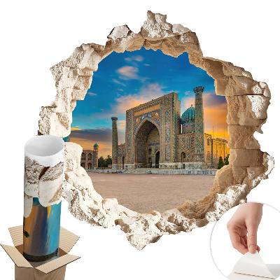 Sticker gaură 3D 60x59 Descoperire arhitecturală