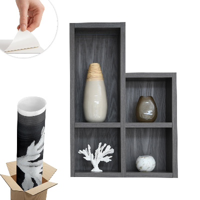 Abțibild perete 3d 56x80 Rafturi decorative