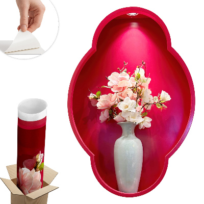 Abțibild perete 3d 54x80 Flori într-o vază