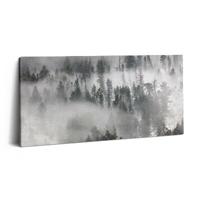 Tablou tipărite pe pânză 100x50 Peisaj de pădure încețoșată