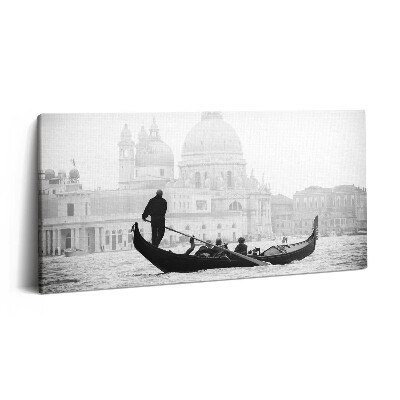 Tablou tipărite pe pânză 100x50 Gondolă cu vedere la oraș